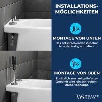 Wilford & Sons PREMIUM Toilettendeckel O-Form WC Sitz Absenkautomatik Klobrille Toilettensitz