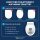 Wilford & Sons PREMIUM Toilettendeckel O-Form WC Sitz Absenkautomatik Klobrille Toilettensitz