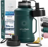 BeMaxx Trinkflasche Edelstahl ACTIVE FLASK BIG 1,3L Dark...