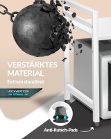 Heldenwunder Mikrowellenregal 2-stufig – verstellbares Küchenregal, Weiß