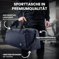 BeMaxx Sporttasche Trainingstasche + Rucksack-Funktion...