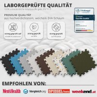 Puzzlematte 18-tlg. cold blue trio 32x32cm – Bodenschutzmatten für Fitness & Homegym