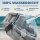 Nordlight Wasserdichter Tasche Dry Bag 20L - Roll Top Tasche KurierTasche Anthrazit/transparent