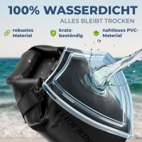Nordlight Wasserdichter Tasche Dry Bag 30L - Roll Top Tasche KurierTasche schwarz