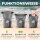 Nordlight Wasserdichter Tasche Dry Bag 30L - Roll Top Tasche KurierTasche Anthrazit/transparent