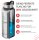 BeMaxx Trinkflasche Edelstahl ACTIVE FLASK silber 950ml
