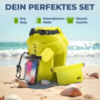 Nordlight 3er Set Wasserdichter Tasche Dry Bag 10L - Roll...