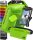 Nordlight 3er Set Wasserdichter Tasche Dry Bag 10L - Roll Top Tasche KurierTasche grün-semi transparent