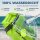 Nordlight 3er Set Wasserdichter Tasche Dry Bag 10L - Roll Top Tasche KurierTasche grün-semi transparent