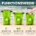Nordlight 3er Set Wasserdichter Tasche Dry Bag 10L - Roll Top Tasche KurierTasche grün-semi transparent