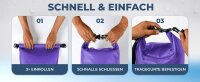 Nordlight 3er Set Wasserdichter Tasche Dry Bag 20L - Roll Top Tasche KurierTasche orange-semi transparent