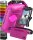 Nordlight 3er Set Wasserdichter Tasche Dry Bag 5L - Roll Top Tasche KurierTasche pink-semi transparent