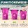 Nordlight 3er Set Wasserdichter Tasche Dry Bag 5L - Roll Top Tasche KurierTasche pink-semi transparent