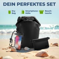 Nordlight 3er Set Wasserdichter Tasche Dry Bag 5L - Roll...