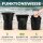 Nordlight 3er Set Wasserdichter Tasche Dry Bag 5L - Roll Top Tasche KurierTasche schwarz