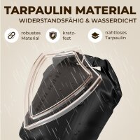 Nordlight Schwarz, 5 Liter wasserdichte Tasche mit Handyhülle + Roll-Top, Schultergurt | Drybag wasserfester Tasche Beutel Packsack Seesack Wassersack Wetbag | Baden Schwimmen Strand SUP