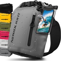 Nordlight Grau, 5 Liter wasserdichte Tasche mit...