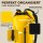 Nordlight Gelb, 10 Liter wasserdichte Tasche mit Handyhülle + Roll-Top, Schultergurt | Drybag wasserfester Tasche Beutel Packsack Seesack Wassersack Wetbag | Baden Schwimmen Strand SUP