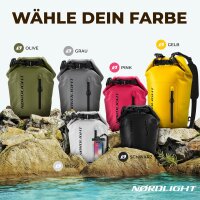 Nordlight Gelb, 30 Liter wasserdichte Tasche mit...