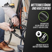 MUNATURA Fahrradschloss Zahlenschloss 100cm