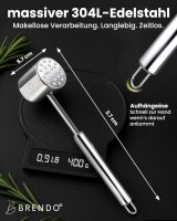 Brendo Premium Fleischklopfer aus Massiven Edelstahl