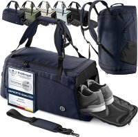 BeMaxx Sporttasche Trainingstasche + Rucksack-Funktion...