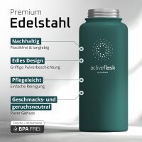 BeMaxx Trinkflasche Edelstahl ACTIVE FLASK olive 950ml
