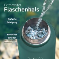 BeMaxx Trinkflasche Edelstahl ACTIVE FLASK olive 950ml