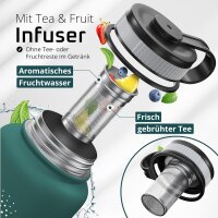 BeMaxx Trinkflasche Edelstahl ACTIVE FLASK olive 950ml