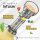 BeMaxx Trinkflasche Edelstahl ACTIVE FLASK Popcorn-creme Bamboo-Verschluss 950ml