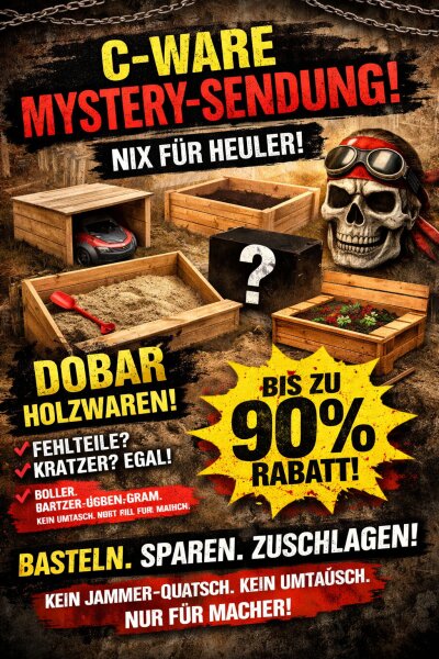 🔥 C-WARE MYSTERY-SENDUNG – HOLZ, HANDWERK & HAMMER-PREISE! 🔥 INKL. VERSAND