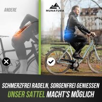 MUNATURA Fahrradsattel mit Memory Foam Fahrradsattel...