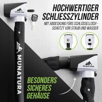 MUNATURA Fahrradschloss Zahlenschloss Kettenschloss 90cm