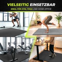 Puzzlematte 18-tlg. AntiSlipX Double Schwarz 32x32cm – Bodenschutzmatten für Fitness & Homegym