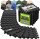 Puzzlematte 18-tlg. AntiSlipX Double Schwarz 32x32cm – Bodenschutzmatten für Fitness & Homegym