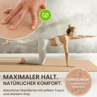 Puzzlematte 18-tlg. Cork 32x32cm – Bodenschutzmatten für Fitness & Homegym