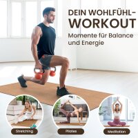 Puzzlematte 18-tlg. Cork 32x32cm – Bodenschutzmatten für Fitness & Homegym
