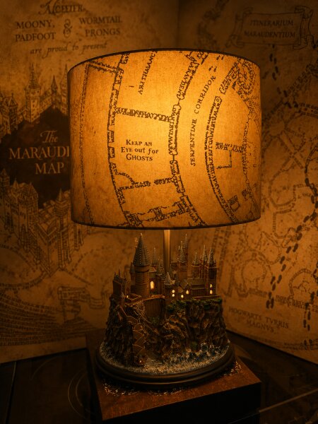 Limitierte und Zertifikierte Harry Potter Hogwarts Lampe mit Marauders Map Effekt Bradford Exchange