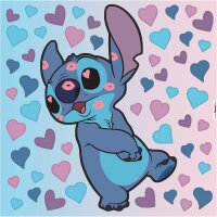 Stitch Let Your Heart be Light - Wandsticker, Wandtattoo,...