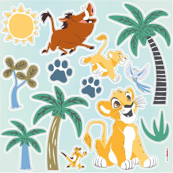 Disney Der König der Löwen – Lion King Wildlife Wandsticker Kinderzimmer