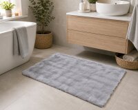 70 x 120 cm grau MONT CHALET Badteppich WOLKE –...