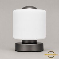 LUMIDA Looks LED-Tischleuchte – Glas-Lampenschirm,...