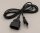 UNITEC Euro-Verlängerung 3 m – H03VVH2-F 2x0,75 mm², schwarz