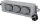 UNITEC Garten-Steckdosenverteiler 3-fach – Granitoptik, IP44, 1,5 m Kabel