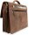 LEABAGS Cambridge Aktentasche – Echtleder Umhängetasche, 15 Zoll Laptopfach, Vintage Braun