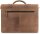 LEABAGS Cambridge Aktentasche – Echtleder Umhängetasche, 15 Zoll Laptopfach, Vintage Braun