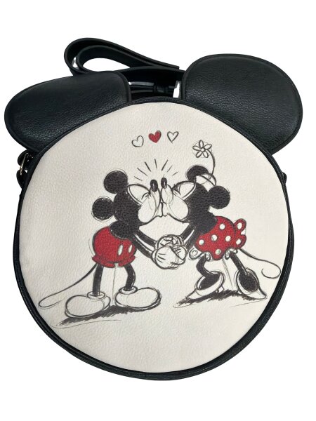 Bradford Exchange Disney Mickey & Minnie Mouse Runde Umhängetasche – Exklusive Sammleredition