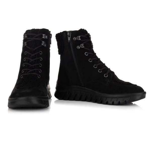 VITAFORM Gr.40 Damen-Stiefelette Nubukleder Teddyfelldetails