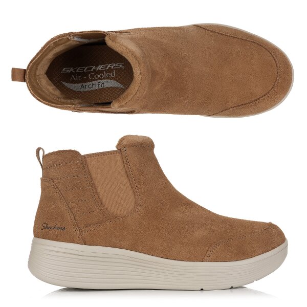 SKECHERS Gr. 41 Damen-Stiefelette Harvest Moons Suede-Lederoptik