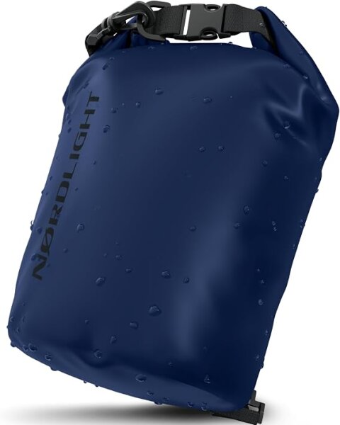 Nordlight Wasserdichter Tasche Dry Bag 2L - Roll Top Tasche KurierTasche navy-blau